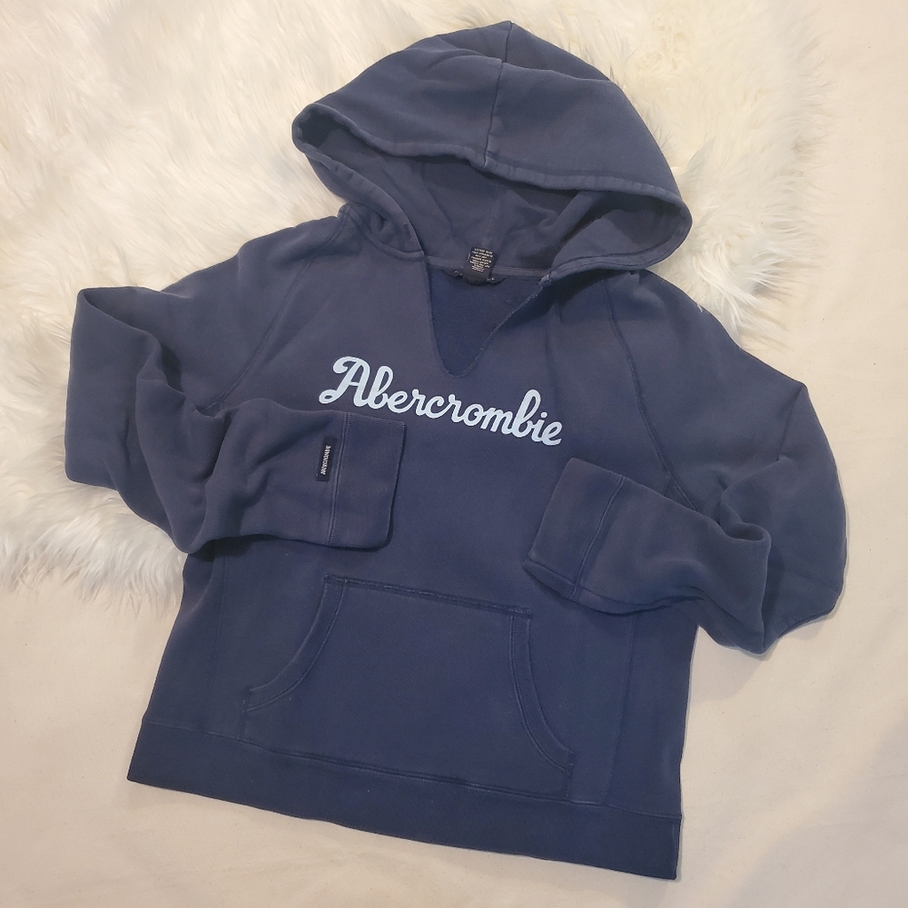 Vintage Abercrombie & Fitch V-Neck Hoodie, L